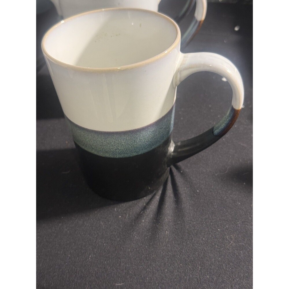 LaRochelle Tri Colored Stoneware Coffee Mug 15oz.New.